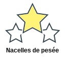 Nacelles de pesée