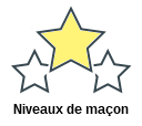 Niveaux de maçon