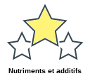 Nutriments et additifs