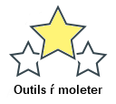 Outils ŕ moleter