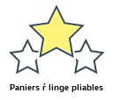 Paniers ŕ linge pliables