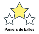 Paniers de balles