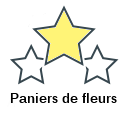 Paniers de fleurs