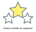 Paniers et boîtes de rangement