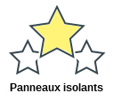 Panneaux isolants