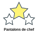 Pantalons de chef