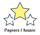 Papiers ŕ fusain