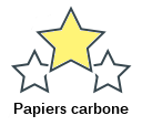 Papiers carbone