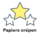 Papiers crépon