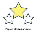 Papiers et film ŕ articuler