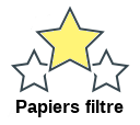 Papiers filtre