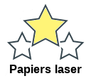 Papiers laser