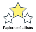 Papiers métallisés