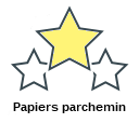 Papiers parchemin