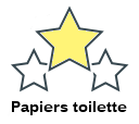 Papiers toilette