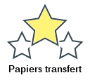 Papiers transfert
