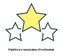 Partitions musicales d'orchestral