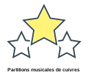 Partitions musicales de cuivres