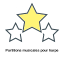 Partitions musicales pour harpe