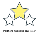 Partitions musicales pour le cor