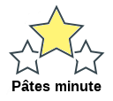 Pâtes minute