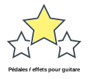 Pédales ŕ effets pour guitare