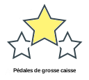 Pédales de grosse caisse