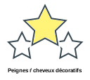 Peignes ŕ cheveux décoratifs