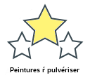 Peintures ŕ pulvériser