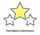 Percolateurs électriques