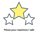 Pičces pour machines ŕ café