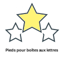 Pieds pour boîtes aux lettres