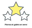 Pierres et galets en verre