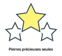 Pierres précieuses seules