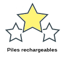 Piles rechargeables