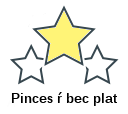 Pinces ŕ bec plat