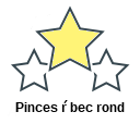 Pinces ŕ bec rond