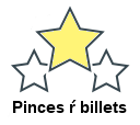 Pinces ŕ billets