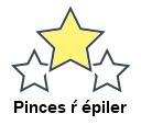 Pinces ŕ épiler