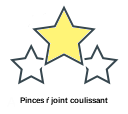 Pinces ŕ joint coulissant