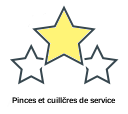 Pinces et cuillčres de service