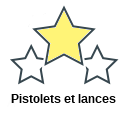 Pistolets et lances