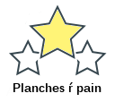 Planches ŕ pain