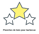 Planches de bois pour barbecue