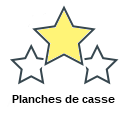 Planches de casse