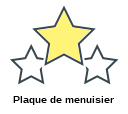 Plaque de menuisier