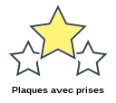 Plaques avec prises