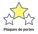 Plaques de portes