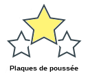 Plaques de poussée