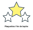 Plaquettes ŕ fer de bęche